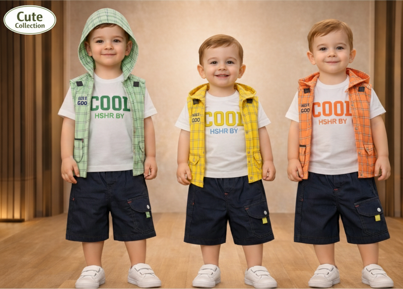 Smart Look Baby Boy suit with Upper Image 1