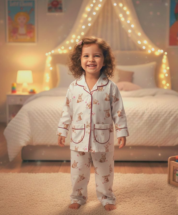 Night Suit For Baby Girls | Angel Care  Image 4