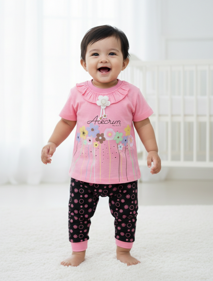 FANCY SUMMER SUIT FOR BABY GIRL Image 2