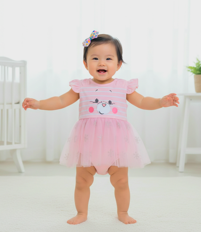 Party Wear Baby Girl Fancy Frock ( Cat Shape ) Image 2