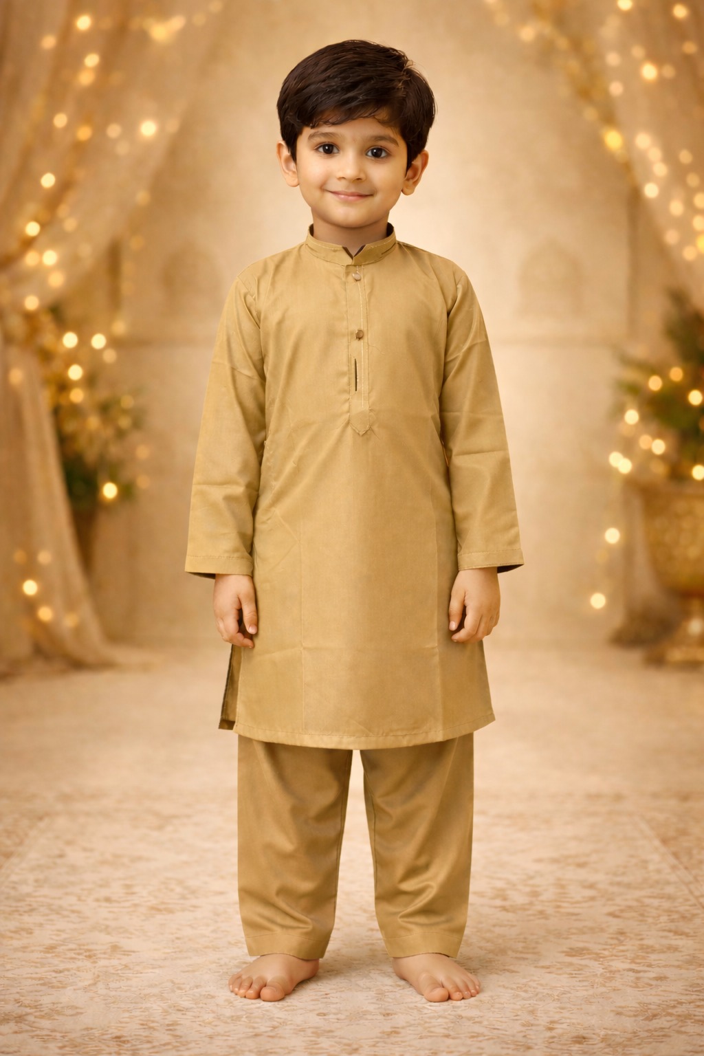 Boys Sky Blue Kurta Shalwar – Dino Classic – Premium Eid Collection 2026 | BabyDino.pk Image 4